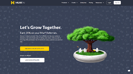 Murf.ai Referral Program Screenshot