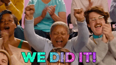 we did it gif
