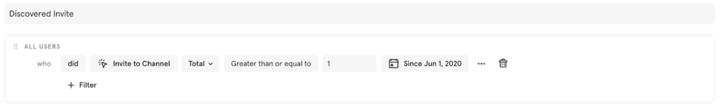 feature or product adoption rate