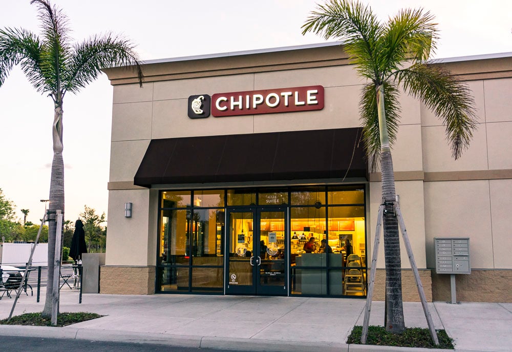 A Chipotle location.