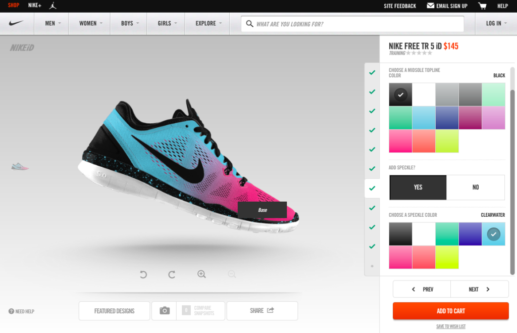 nike website screenshot