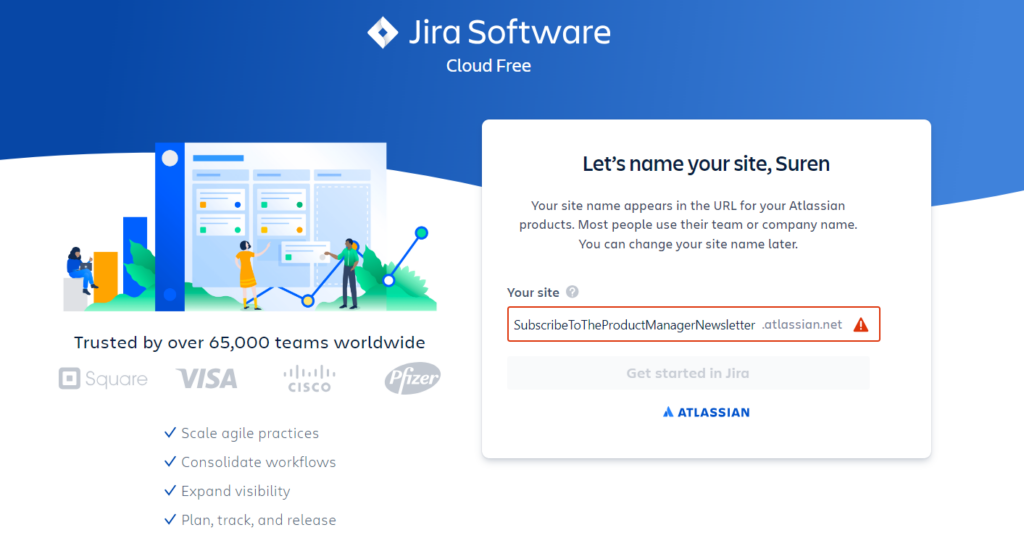 jira software screenshot