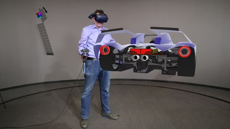 a guy using a VR