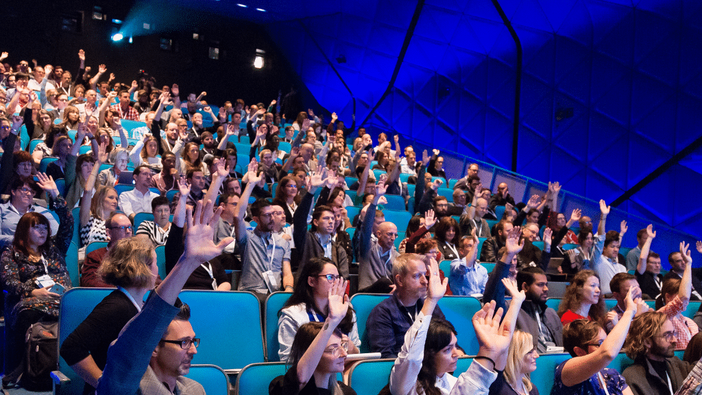 Attendees of the Advancing Research conference captured by Rosenfeld Media