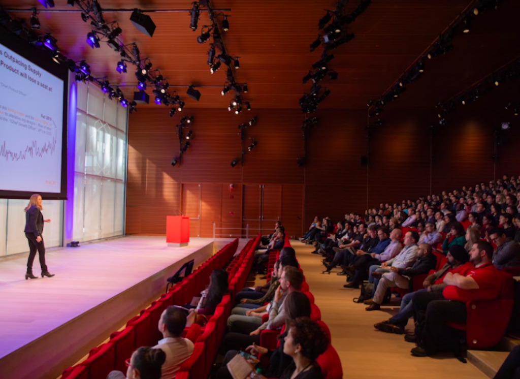 A session during the 2021 New York Product Conference