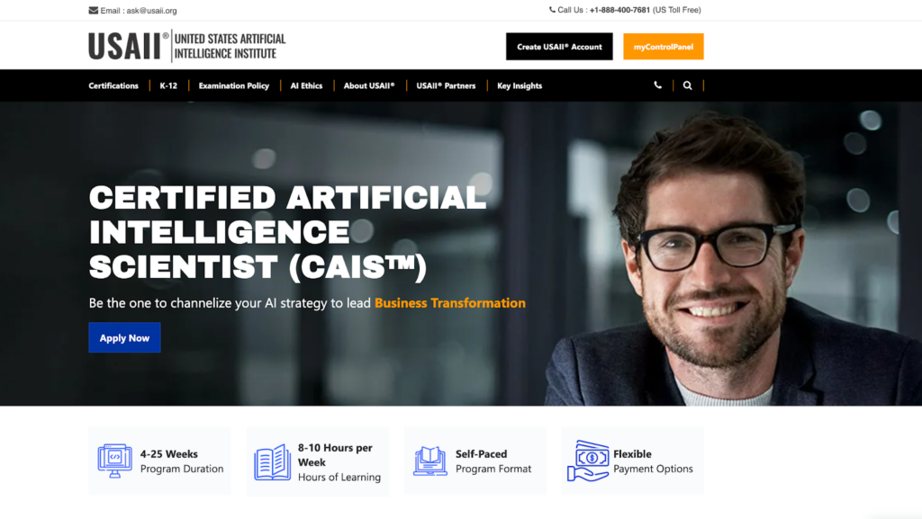 Certified Artificial Intelligence Scientist (CAIS™) certification