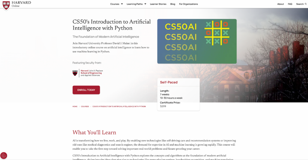 CS50's Introduction to Artificial Intelligence with Python certification