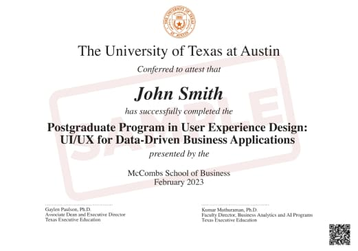Post Graduate Program in User Experience Design