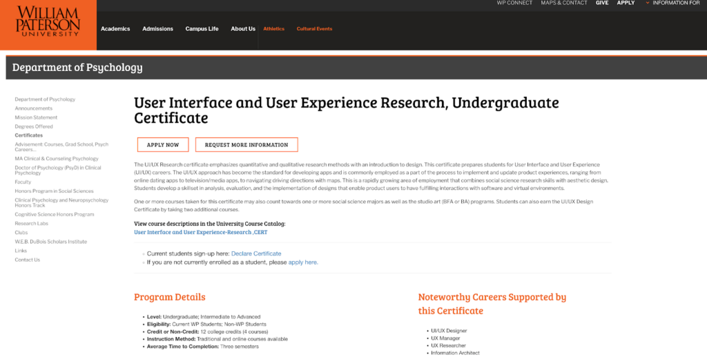UI/UX Research Certificate